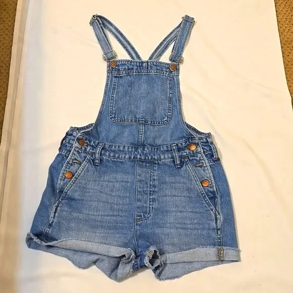 Madewell Denim Overalls - Picture 1 of 8